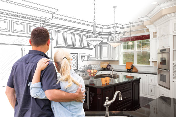 Custom kitchen cabinets installed in a Marcus Hook home